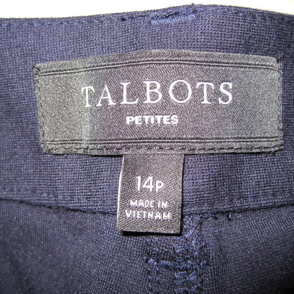 Talbots petite navy blue pants sz 14P - Picture 5 of 9